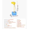 VEVOR Foam Machine, 9.84 to 16.40 ft Spray Distance Foam Cannon Party Machine, Bubble Cannon with 74QT Water Tank, Stable Vertical Design, Dense Foams Maker for Gatherings, Celebrations & Par