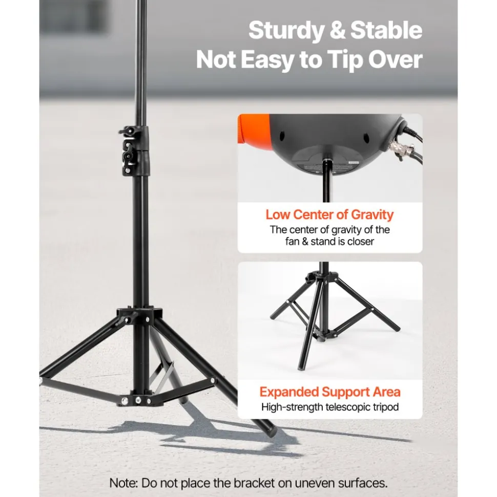 VEVOR Foam Machine, 115 W Party Foam Cannon, Portable Foam Maker with a Tripod Stand, Powerful Foam Party Machine, for Backyard, Pool, Outdoor Events, Birthdays, Celebrations and Party, Grey & Orange
