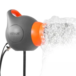 VEVOR Foam Machine, 115 W Party Foam Cannon, Portable Foam Maker with a Tripod Stand, Powerful Foam Party Machine, for Backyard, Pool, Outdoor Events, Birthdays, Celebrations and Party, Grey & Orange