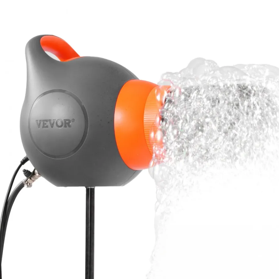 VEVOR Foam Machine, 115 W Party Foam Cannon, Portable Foam Maker with a Tripod Stand, Powerful Foam Party Machine, for Backyard, Pool, Outdoor Events, Birthdays, Celebrations and Party, Grey & Orange