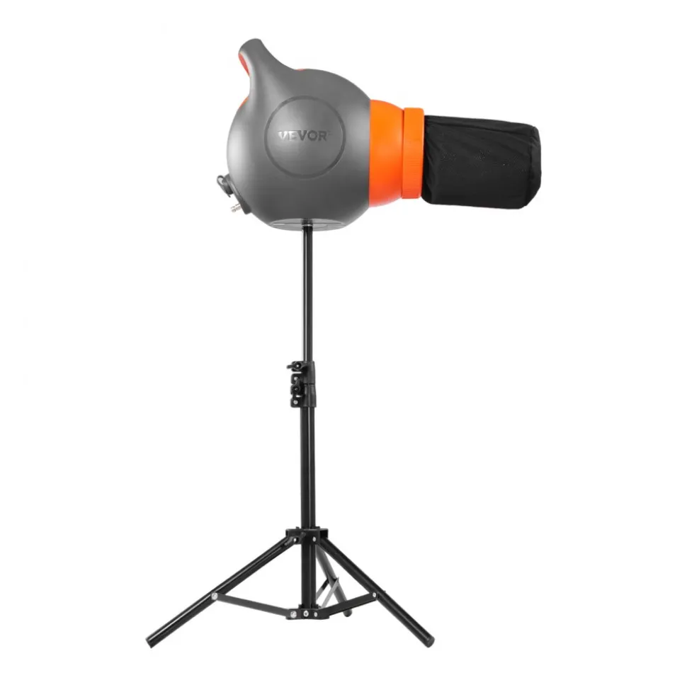 VEVOR Foam Machine, 115 W Party Foam Cannon, Portable Foam Maker with a Tripod Stand, Powerful Foam Party Machine, for Backyard, Pool, Outdoor Events, Birthdays, Celebrations and Party, Grey & Orange