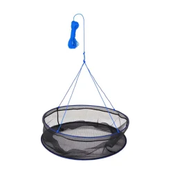 VEVOR Foldable Fishing Net, Landing Fishing Pier Nets, Portable Drop Net for Pulling up Fish, Durable and Fish-friendly, with Rope and Storage Bag, for Minnows, Crawfish, Shrimp, Crab