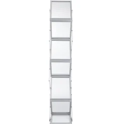 VEVOR Foldable Magazine Display Rack, 6 Pockets Pop-Up Brochure Display Stand, Double-Sided Display Catalog Literature Holder Stand, Portable with Carrying Bag for Office Trade Show Exhibitions