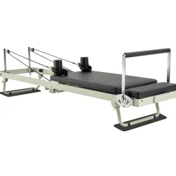VEVOR Foldable Pilates Reformer, Pilates Workout Machine for Home Gym Studio Use, Pilates Bed with Dual Resistance- Spring & Cord, Reformer Set for Advanced Users and Beginners, Up to 400 LBS