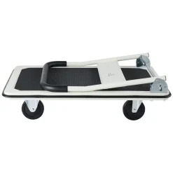 VEVOR Foldable Push Cart Dolly, 330 lbs Load Capacity, Folding Platform Truck with Swivel Wheels, Moving Platform Hand Truck Flatbed Cart, Space Saving Push Handle, for Easy Storage, 29 x 18.9 x 32.5 in