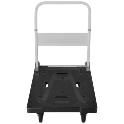 VEVOR Foldable Push Cart Dolly, 660 lbs Capacity, Folding Platform Truck with Swivel Wheels, Moving Platform Hand Truck Flatbed Cart, Space Saving Push Handle, for Easy Storage, 35.2 x 23.4 x 33.5 in