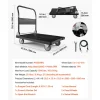 VEVOR Foldable Push Cart Dolly, 1000 lbs Capacity, Folding Platform Truck with Swivel Wheels, Moving Platform Hand Truck Flatbed Cart, Space Saving Push Handle, for Easy Storage, 35.2 x 23.4 x 33.5 in