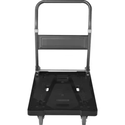VEVOR Foldable Push Cart Dolly, 1000 lbs Capacity, Folding Platform Truck with Swivel Wheels, Moving Platform Hand Truck Flatbed Cart, Space Saving Push Handle, for Easy Storage, 35.2 x 23.4 x 33.5 in