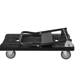 VEVOR Foldable Push Cart Dolly, 1000 lbs Capacity, Folding Platform Truck with Swivel Wheels, Moving Platform Hand Truck Flatbed Cart, Space Saving Push Handle, for Easy Storage, 35.2 x 23.4 x 33.5 in