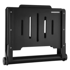 VEVOR Foldable Shower Seat Wall Mounted, 17.8" Folding Shower Bench with Supportive Backrest, Plastic Fold-Down Bathroom Corridor Seat with Stainless Steel Frame for Adults Seniors, 400LBS Loading
