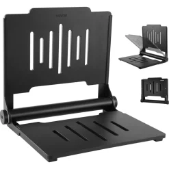 VEVOR Foldable Shower Seat Wall Mounted, 17.8