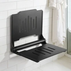VEVOR Foldable Shower Seat Wall Mounted, 17.8