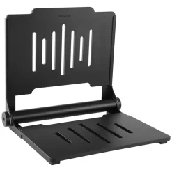 VEVOR Foldable Shower Seat Wall Mounted, 17.8