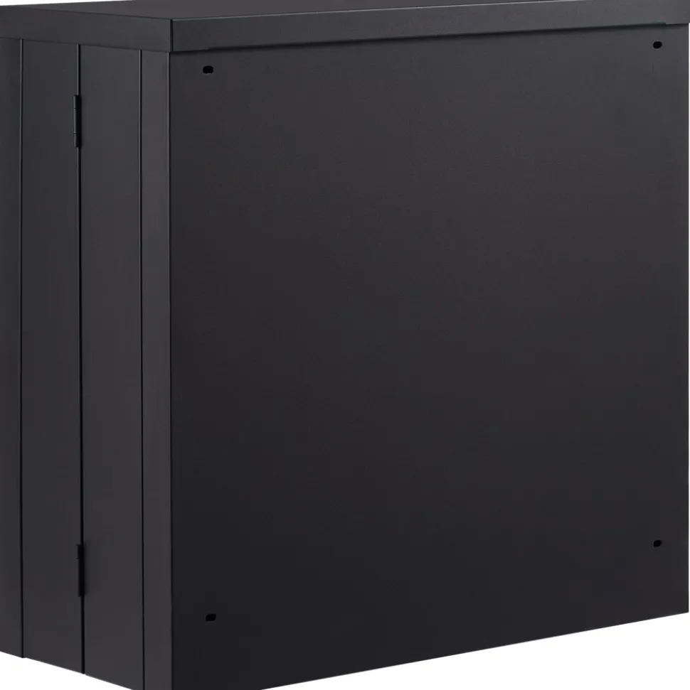 VEVOR Foldable Wall Cabinet, Metal Garage Locker Mounted 26" Small Tool Chest 240 LBS Loading Capacity Adjustable Shelf Magnetic Door File for Warehouse Office Home Black