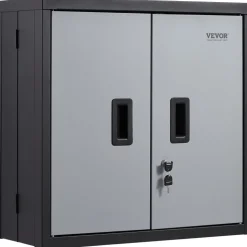 VEVOR Foldable Wall Cabinet, Metal Garage Locker Mounted 26