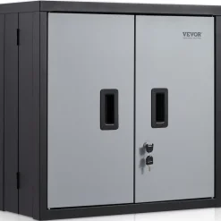 VEVOR Foldable Wall Cabinet, Metal Garage Locker Mounted 26