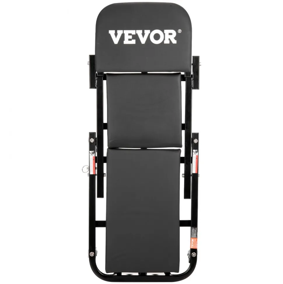 VEVOR Foldable Z Garage Creeper, 40 in, 450 lbs Load Capacity Rolling Folding Mechanic Creeper Stool, with 6 Universal Wheels Padded Seat Steel Frame, Lay Down or Sit Chair for Garage Shop or Home