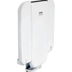 VEVOR Folding ABS Shower Seat, 15.7'' x 16.7'' Unfolded, Wall Mounted Fold Up Shower Bench with 440 lbs Load Capacity, Space Saving Fold Down Shower Chair for Seniors Pregnant Women Children Adults
