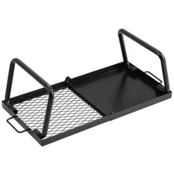 VEVOR Folding Campfire Grill, Heavy Duty Steel Mesh Grate, 22.4