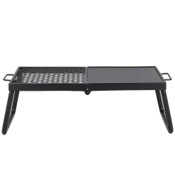 VEVOR Folding Campfire Grill, Heavy Duty Steel Mesh Grate, 22.4