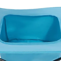 VEVOR Folding Camping Table, Portable Outdoor Lightweight Picnic Table, 600D Oxford Fabric Waterproof Canvas Travel Beach Tables, with 4 Cup Holders, Carry Bag, for Tailgating Camping Picnic, Blue