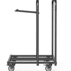 VEVOR Folding Chair Rack, 400 LBS Capacity, Heavy-duty Chair Cart for 5 Tables+14 Chairs, Chair Storage Dolly Chair Holder w/ Swivel Casters and Locking Wheels,for Party Event,Hotel, Matte Black