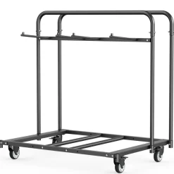 VEVOR Folding Chair Rack, 400 LBS Capacity, Heavy-duty Chair Cart for 5 Tables+14 Chairs, Chair Storage Dolly Chair Holder w/ Swivel Casters and Locking Wheels,for Party Event,Hotel, Matte Black