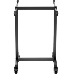 VEVOR Folding Chair Rack, 200 LBS Capacity, T-shape Chair Cart for 14 Chairs, Heavy-duty Metal Chair Storage Dolly with Rubber Wheels, Multi-Function Chair Holder for Party Event,Hotel, Matte Black