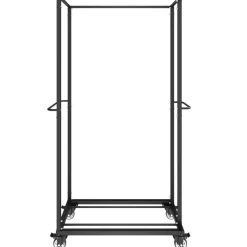 VEVOR Folding Chair Rack, 500 LBS Capacity, Heavy-duty Chair Cart for 60 Chairs, Metal Chair Storage Dolly Chair Holder with Swivel Casters and Locking Wheels, for Party Event,Hotel,Matte Black