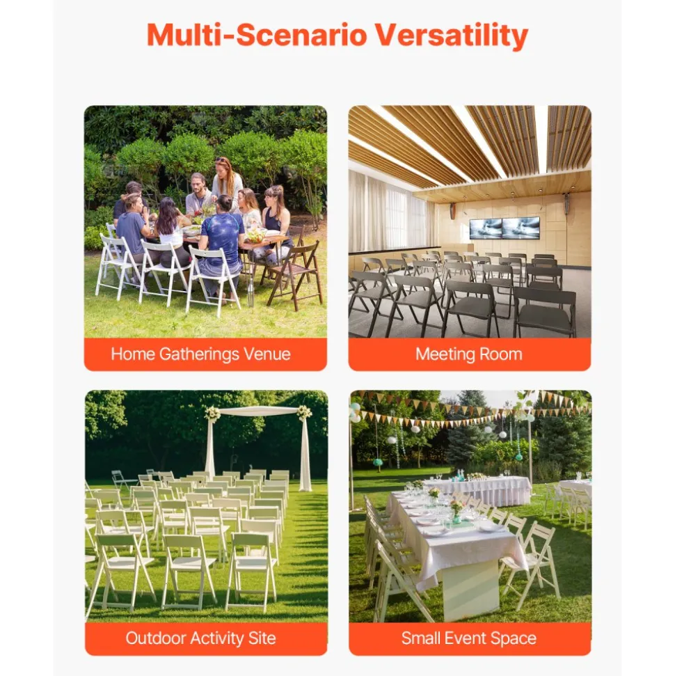 VEVOR Folding Chair Rack, 500 LBS Capacity, Heavy-duty Chair Cart for 60 Chairs, Metal Chair Storage Dolly Chair Holder with Swivel Casters and Locking Wheels, for Party Event,Hotel,Matte Black