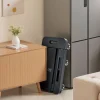 VEVOR Folding Hand Truck, 500 lbs Load Capacity, Collapsible Luggage Cart with 6 Wheels, 2 Elastic Ropes & Expandable Base, Utility Dolly Platform Cart for Airport Travel Luggage Office Moving, Black