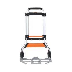 VEVOR Folding Hand Truck, 275 lbs Load Capacity, Aluminum Portable Cart, Convertible Hand Truck and Dolly with Telescoping Handle and PP+TPR Wheels, Ultra Lightweight Super Strong for Moving Warehouse