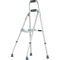 VEVOR Folding Hemi Walker, One Arm Folding Walker for Seniors with 6-Level Adjustable Height, Lightweight Aluminum | Side One-Hand Style Mobility Aid for Elderly Handicapped Disabled, Up to 350LBS