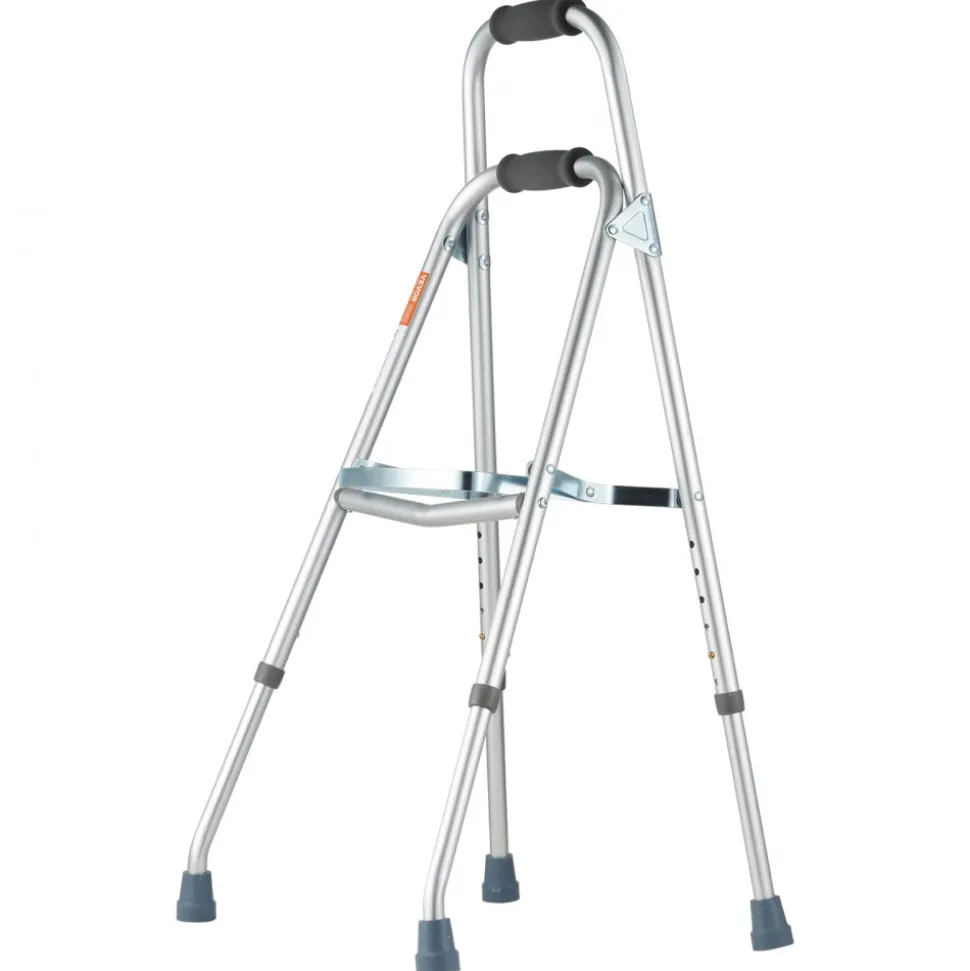 VEVOR Folding Hemi Walker, One Arm Folding Walker for Seniors with 6-Level Adjustable Height, Lightweight Aluminum | Side One-Hand Style Mobility Aid for Elderly Handicapped Disabled, Up to 350LBS