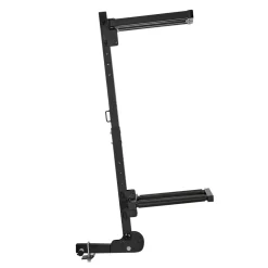 VEVOR Folding Hitch Mounted Ski & Snowboard Rack, Fits 2-Inch Receiver, Carries up to 6 Pairs of Skis or 4 Snowboards, Adjustable Hitch-Mounted Rack for Car with Key Lock, Security Strap, Tilt Access