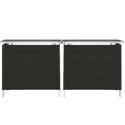 VEVOR Folding Portable Bar Table, 2 pcs, 38.6 x 15.2 x 34.3 in, with Carry Bag, Storage Shelf, Detachable Skirt, Quick and Easy Setup, Foldable Mobile Bartending Station for Events, Party, Tradeshow