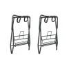 VEVOR Folding Saddle Rack, 28 x 19 x 37.5 in, 2 Packs Freestanding Horse Saddle Stand, Portable Horse Blanket Holder, Heavy Duty Steel Saddle Rack for English & Western Saddles, Tack Storage, Black