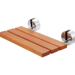 VEVOR Folding Teak Shower Seat, 20.1