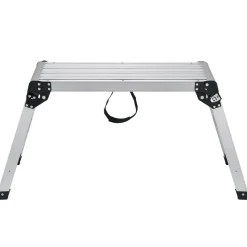 VEVOR Folding Work Platform, 330 lbs Load Capacity, Aluminum Drywall Stool Ladder, Heavy Duty Work Bench w/ Non-Slip Feet, Ideal for Washing Vehicles, Cleaning, Painting, Decorating
