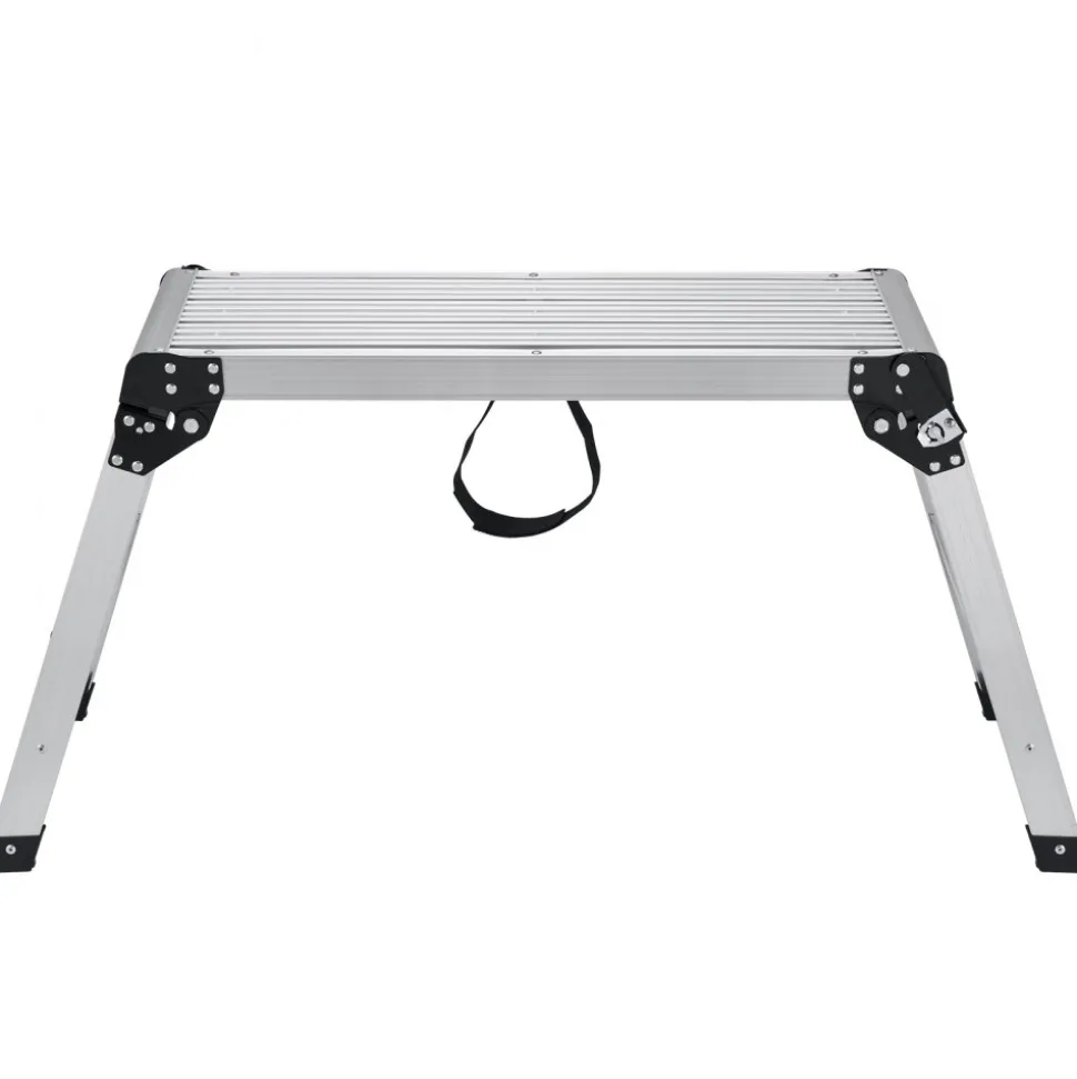 VEVOR Folding Work Platform, 330 lbs Load Capacity, Aluminum Drywall Stool Ladder, Heavy Duty Work Bench w/ Non-Slip Feet, Ideal for Washing Vehicles, Cleaning, Painting, Decorating