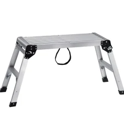 VEVOR Folding Work Platform, 330 lbs Load Capacity, Aluminum Drywall Stool Ladder, Heavy Duty Work Bench w/ Non-Slip Feet, Ideal for Washing Vehicles, Cleaning, Painting, Decorating