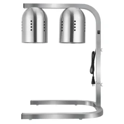 VEVOR Food Heat Lamp, 500W Bulbs, Commercial Food Warmer Light, Electric Stainless Steel French Fry Heating Lamp, Free-standing, Catering Food Warming Equipment for Kitchen Buffet Restaurant, Silver