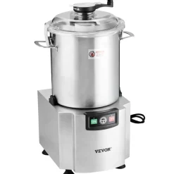VEVOR Food Processor & Vegetable Chopper, 19 Quart Food-Grade Stainless Steel Food Processor Chopper with S-Curve Blade and Scraper, Ideal for Chopping Vegetables, Fruit, Grains, Nuts