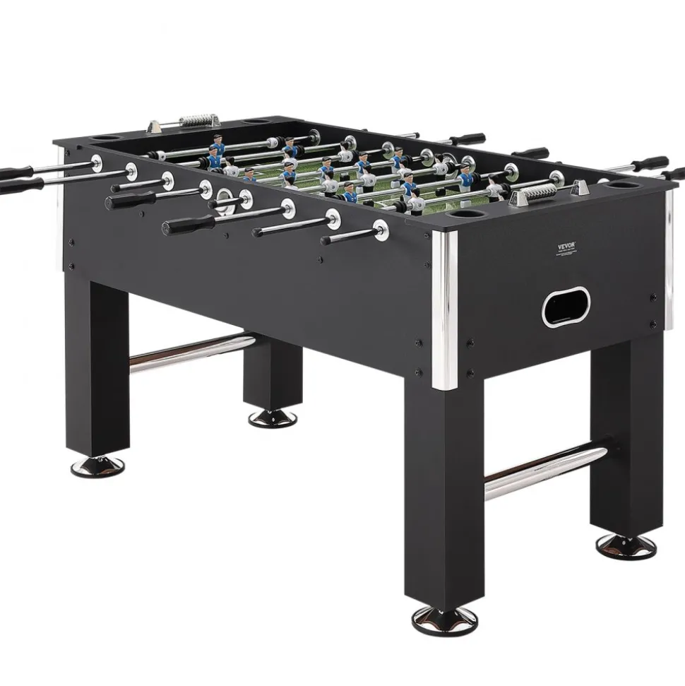 VEVOR Foosball Table, 55 inch Standard Size Foosball Table, Indoor Full Size Foosball Table for Home, Family, and Game Room, Soccer with Foosball Table Set, Includes 4 Balls and 4 Cup Holders