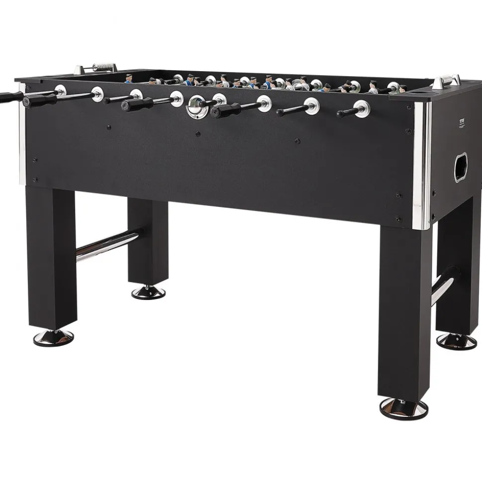 VEVOR Foosball Table, 55 inch Standard Size Foosball Table, Indoor Full Size Foosball Table for Home, Family, and Game Room, Soccer with Foosball Table Set, Includes 4 Balls and 4 Cup Holders