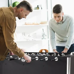 VEVOR Foosball Table, 55 inch Standard Size Foosball Table, Indoor Full Size Foosball Table for Home, Family, and Game Room, Soccer with Foosball Table Set, Includes 4 Balls and 4 Cup Holders
