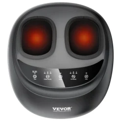 VEVOR Foot Massager Machine with Heat, Deep-Kneading, Compression, and Shiatsu for Plantar Fasciitis, Neuropathy, Gifts for Men, Women - Fits up to Men Size 12
