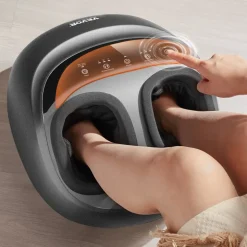 VEVOR Foot Massager Machine with Heat, Deep-Kneading, Compression, and Shiatsu for Plantar Fasciitis, Neuropathy, Gifts for Men, Women - Fits up to Men Size 12