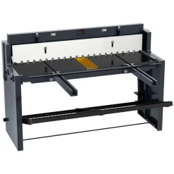 VEVOR Foot Stomp Sheet Metal Shear, 52 in Width Manual Floor Shear, with Soild Steel Frame, Adjustable Blade Gap, Material Stops, Foot-Pedal Control for Cutting Steel, Copper, Rebar, and Aluminum