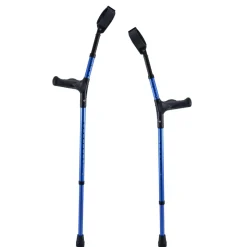 VEVOR Forearm Crutches for Adults, 11-Level Height Adjustable Walking Crutches with 4-Level Upper Cuff, Lightweight Aluminum Medical Support Crutches for Leg Injury Surgery Disabled, 1 Pair (350LBS)